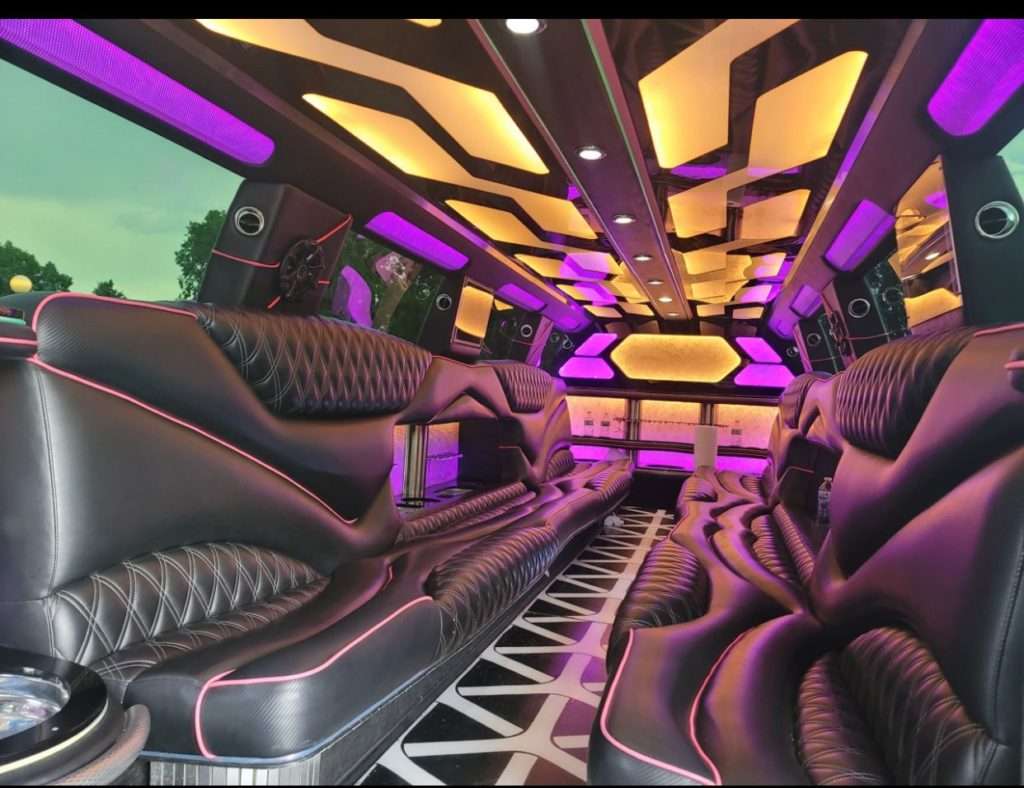 White 20-passenger Escalade stretch limo in Cheyenne